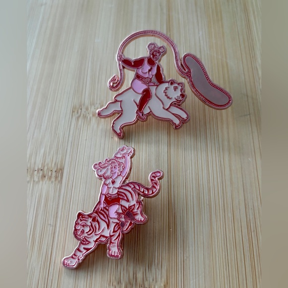 Women's History Month Pink Enamel Pins (set of 2) - Picture 6 of 6